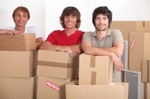 Professional packing for commercial move